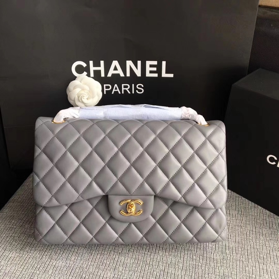 Chanel Handbag, Classic handbag, LAMBSKIN, A01113 30CM