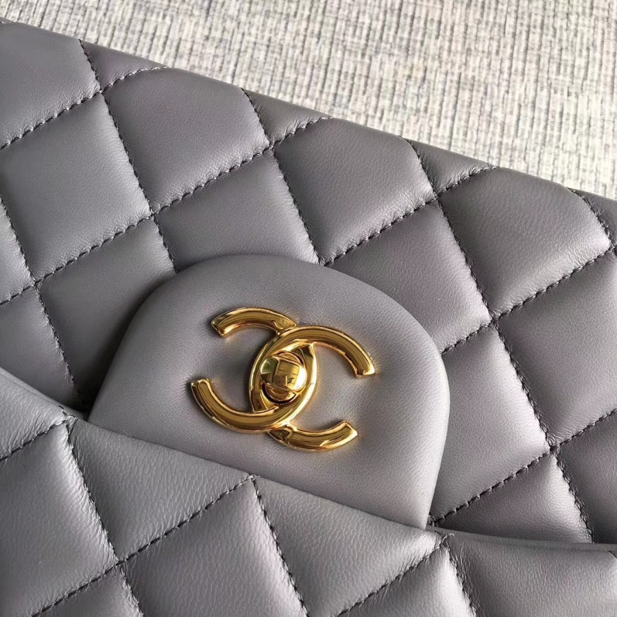 Chanel Handbag, Classic handbag, LAMBSKIN, A01113 30CM