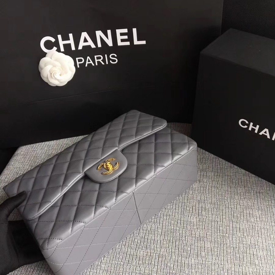 Chanel Handbag, Classic handbag, LAMBSKIN, A01113 30CM
