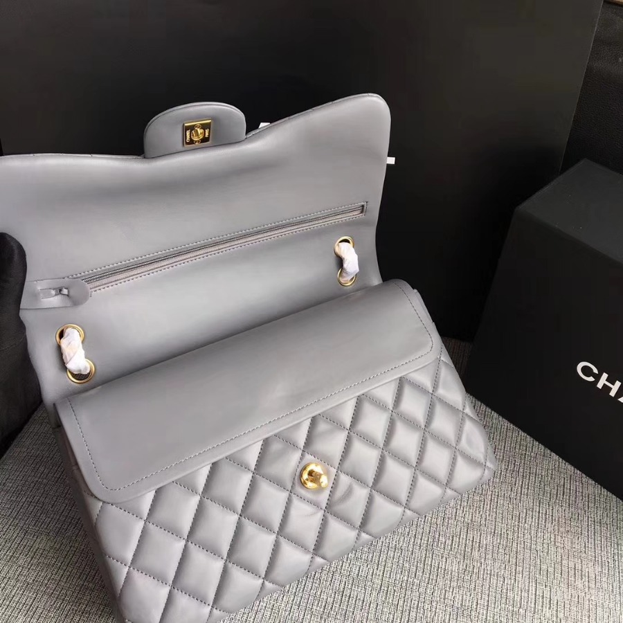 Chanel Handbag, Classic handbag, LAMBSKIN, A01113 30CM