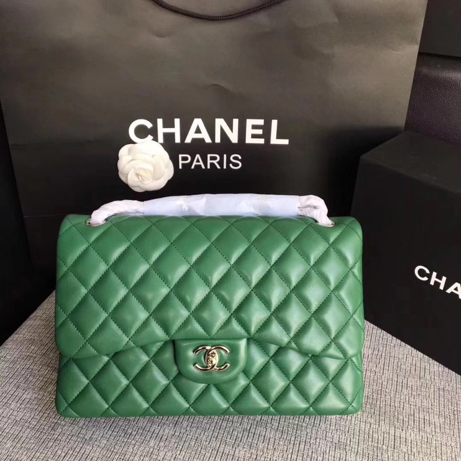 Chanel Handbag, Classic handbag, LAMBSKIN, A01113 30CM