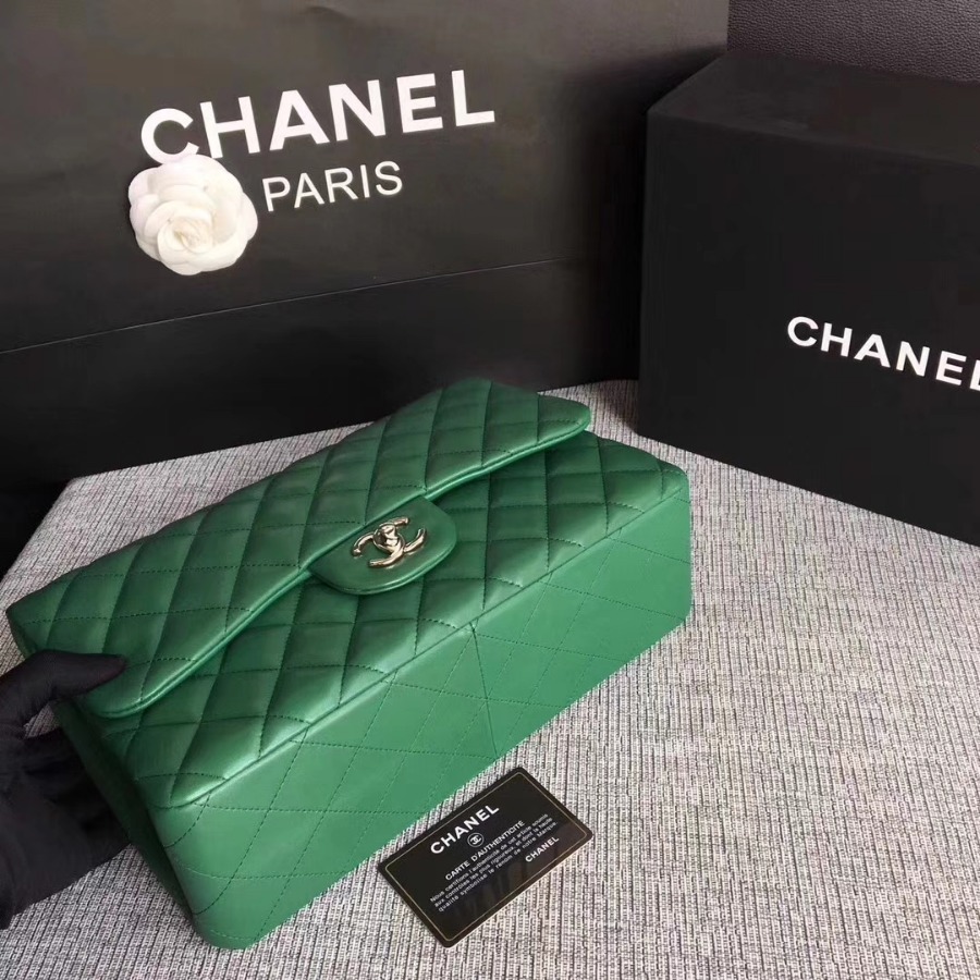 Chanel Handbag, Classic handbag, LAMBSKIN, A01113 30CM