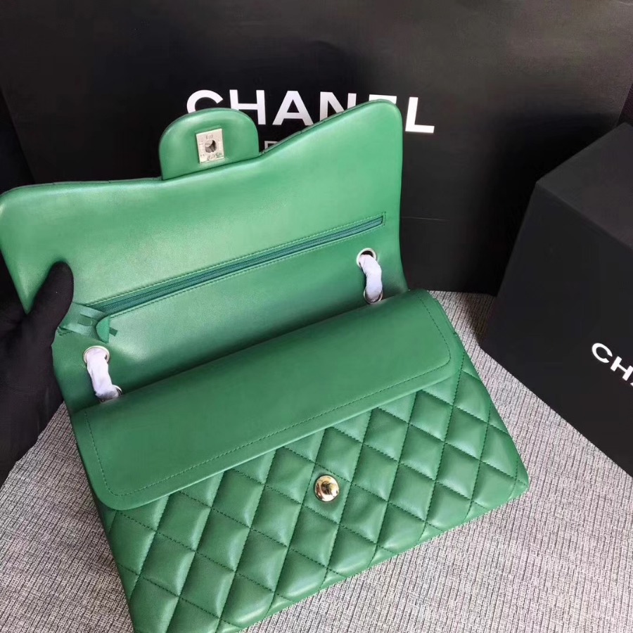 Chanel Handbag, Classic handbag, LAMBSKIN, A01113 30CM