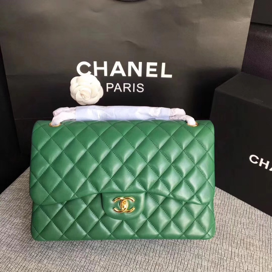 Chanel Handbag, Classic handbag, LAMBSKIN, A01113 30CM