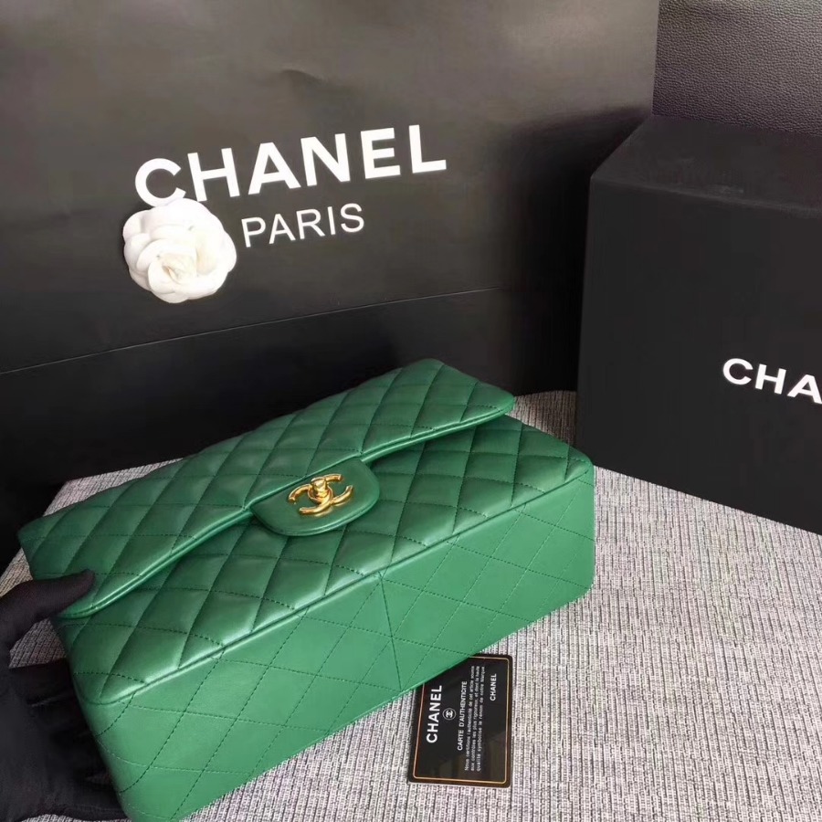 Chanel Handbag, Classic handbag, LAMBSKIN, A01113 30CM