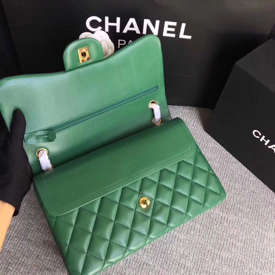 Chanel Handbag, Classic handbag, LAMBSKIN, A01113 30CM