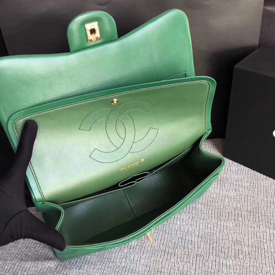 Chanel Handbag, Classic handbag, LAMBSKIN, A01113 30CM