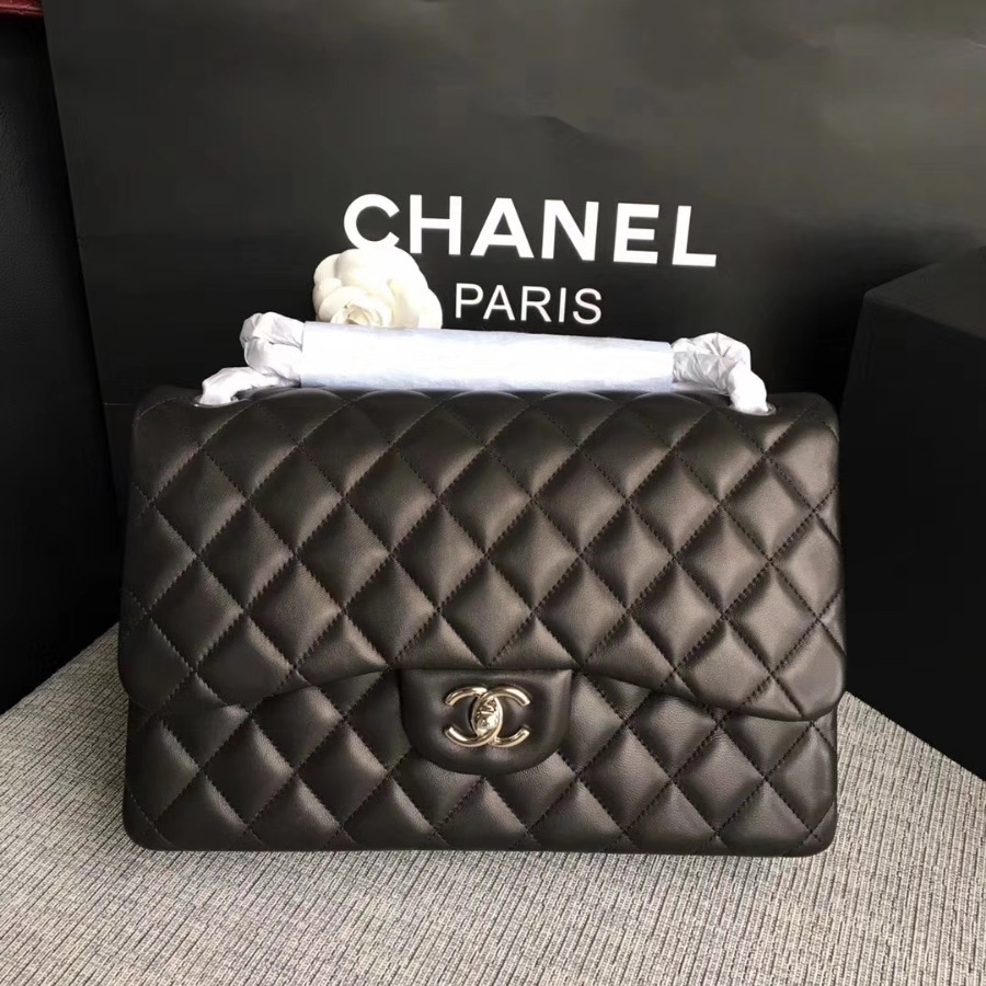 Chanel Handbag, Classic handbag, LAMBSKIN, A01113 30CM