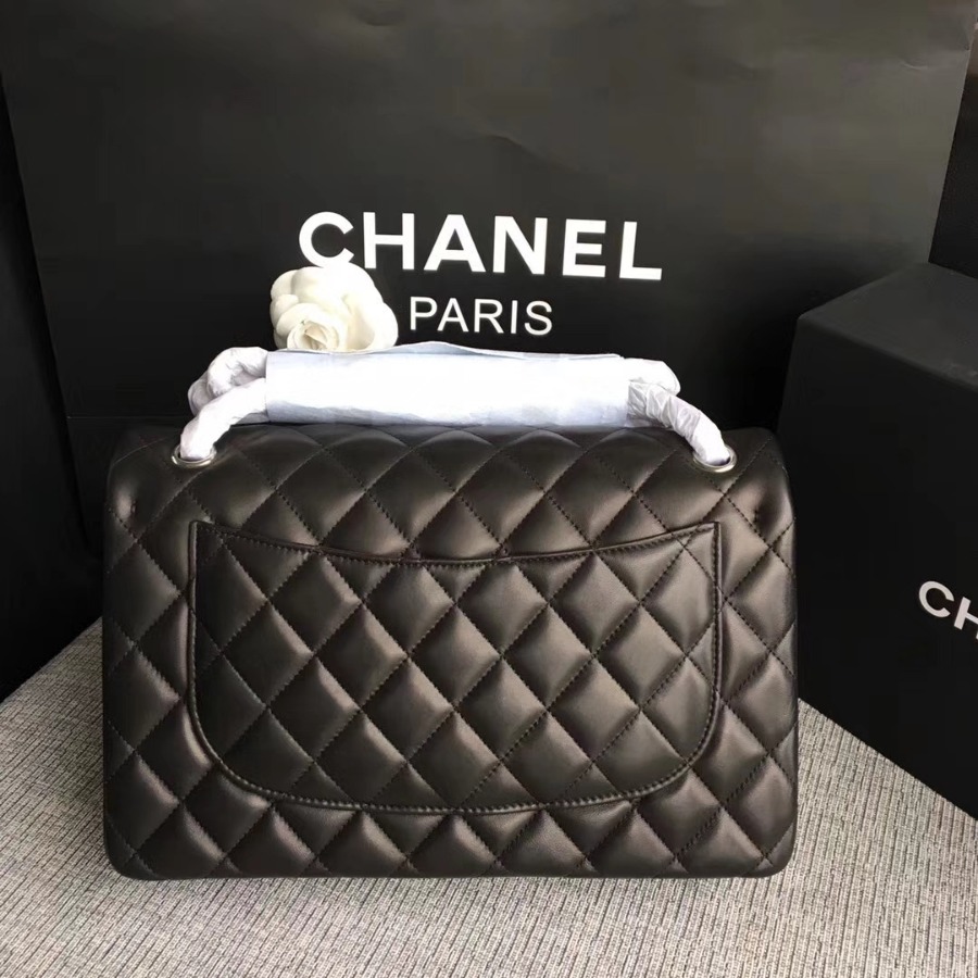 Chanel Handbag, Classic handbag, LAMBSKIN, A01113 30CM