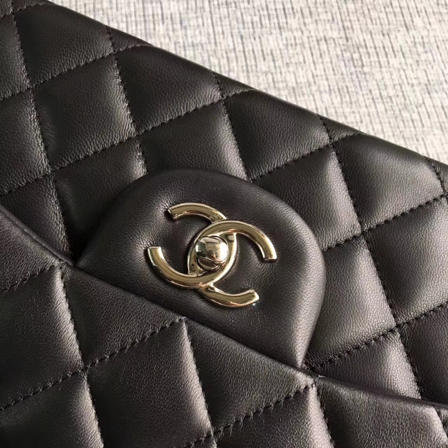 Chanel Handbag, Classic handbag, LAMBSKIN, A01113 30CM