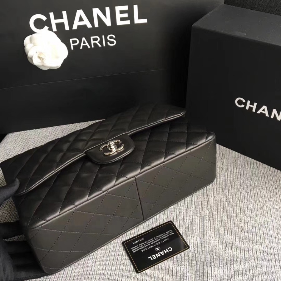 Chanel Handbag, Classic handbag, LAMBSKIN, A01113 30CM