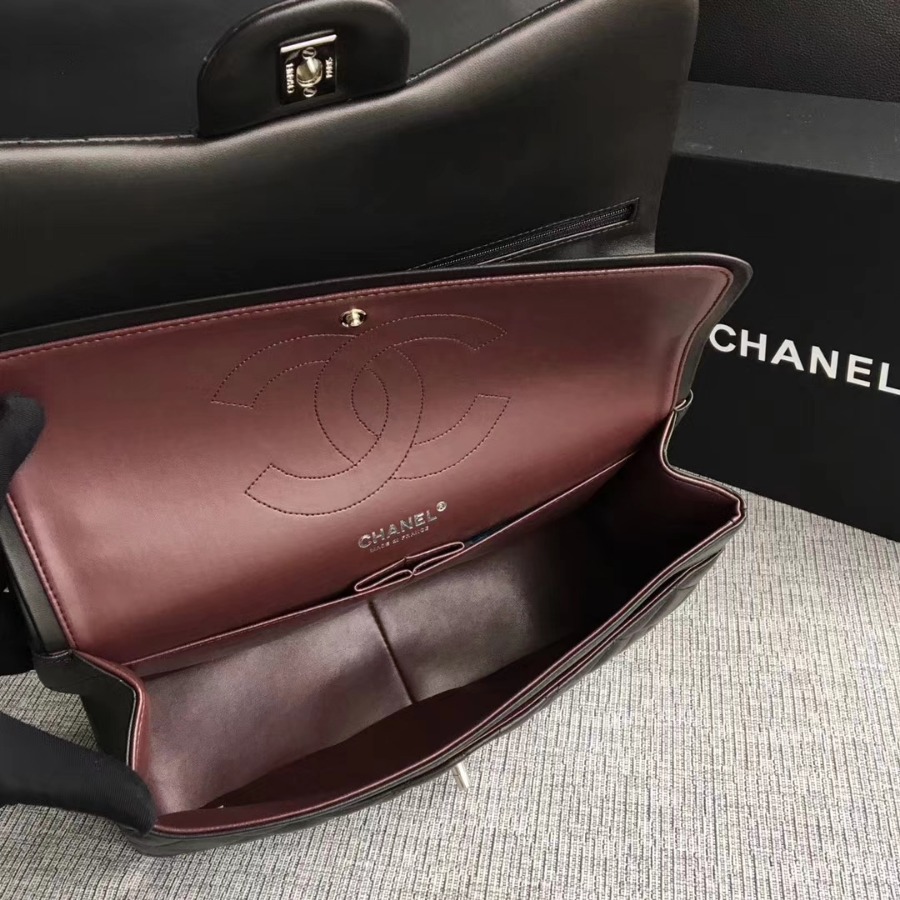 Chanel Handbag, Classic handbag, LAMBSKIN, A01113 30CM
