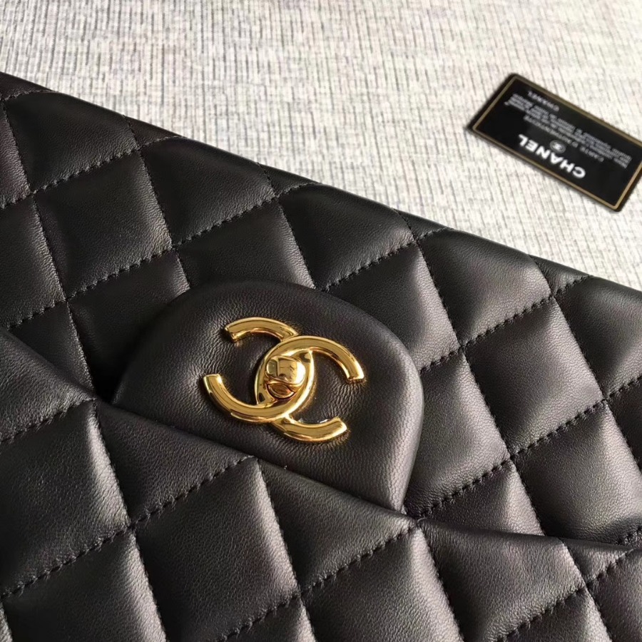 Chanel Handbag, Classic handbag, LAMBSKIN, A01113 30CM