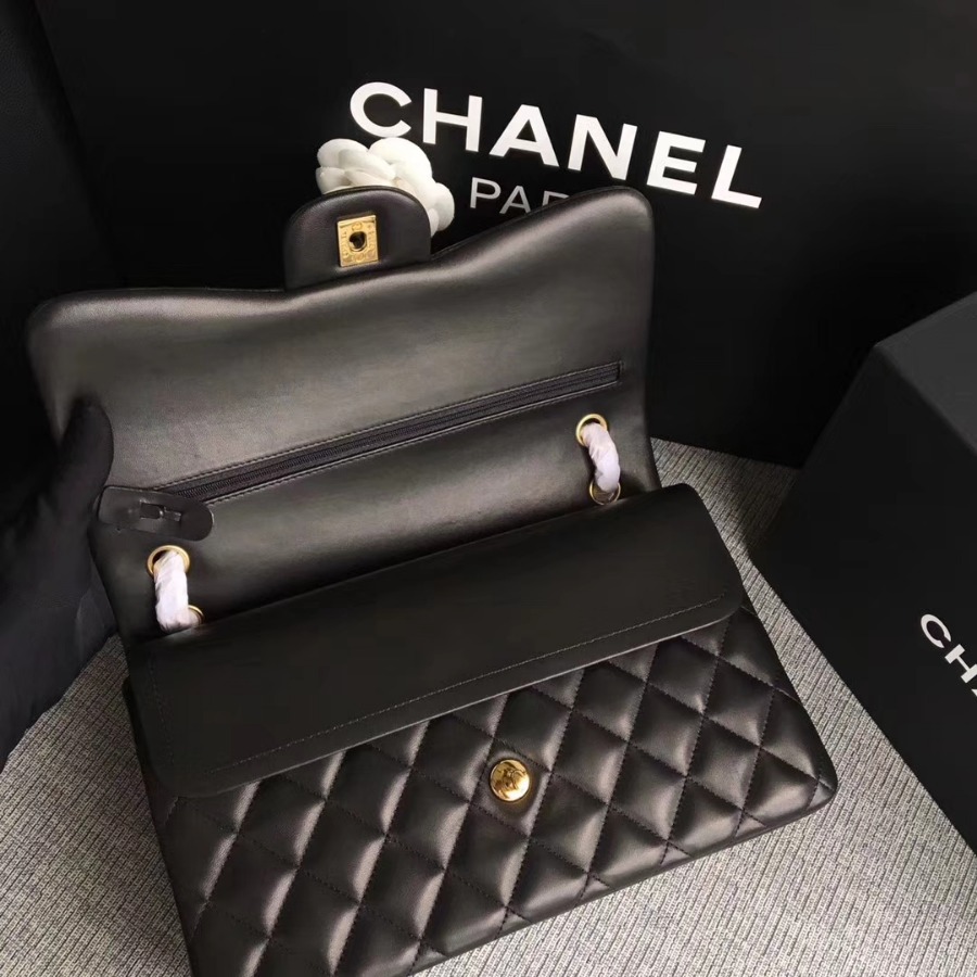 Chanel Handbag, Classic handbag, LAMBSKIN, A01113 30CM