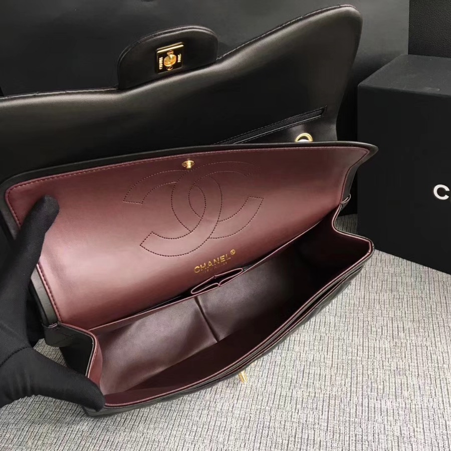 Chanel Handbag, Classic handbag, LAMBSKIN, A01113 30CM