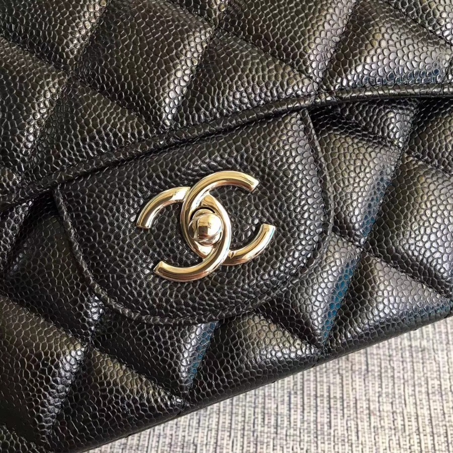 A58601 maxi classic handbag, CHANEL Grained Calfskin 33cm / 12.9in