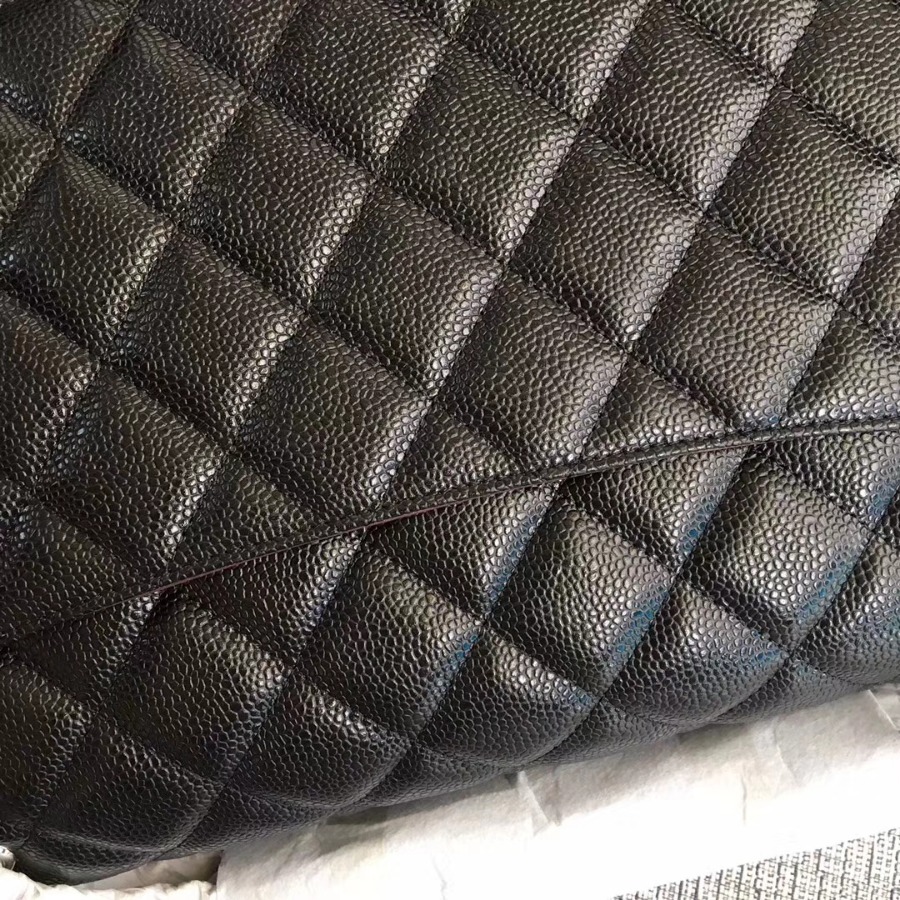 A58601 maxi classic handbag, CHANEL Grained Calfskin 33cm / 12.9in