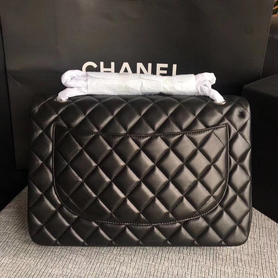 Chanel Handbag, Large Classic handbag, LAMBSKIN, A01114 33CM / 13 INCHES