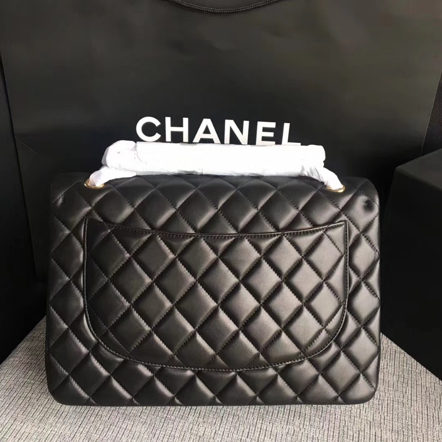 Chanel Handbag, Large Classic handbag, LAMBSKIN, A01114 33CM / 13 INCHES