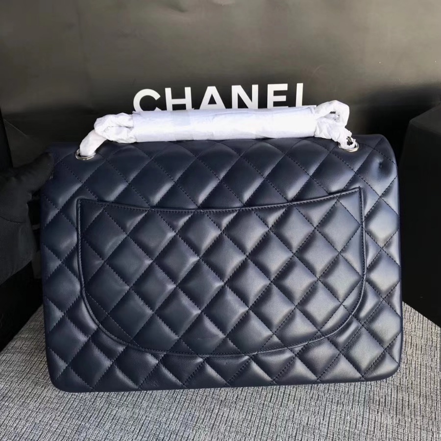 Chanel Handbag, Large Classic handbag, LAMBSKIN, A01114 33CM / 13 INCHES