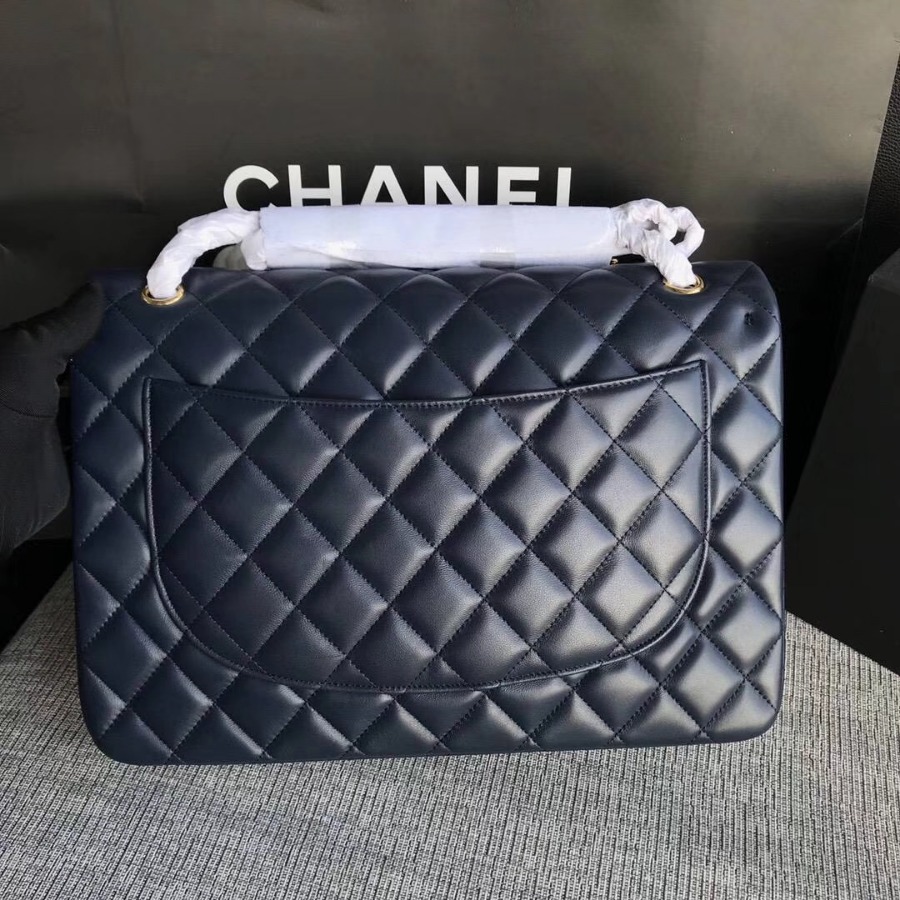 Chanel Handbag, Large Classic handbag, LAMBSKIN, A01114 33CM / 13 INCHES