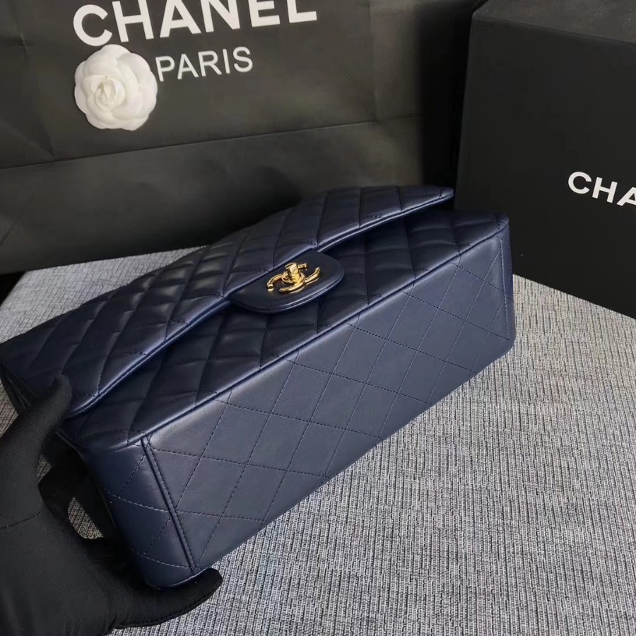 Chanel Handbag, Large Classic handbag, LAMBSKIN, A01114 33CM / 13 INCHES