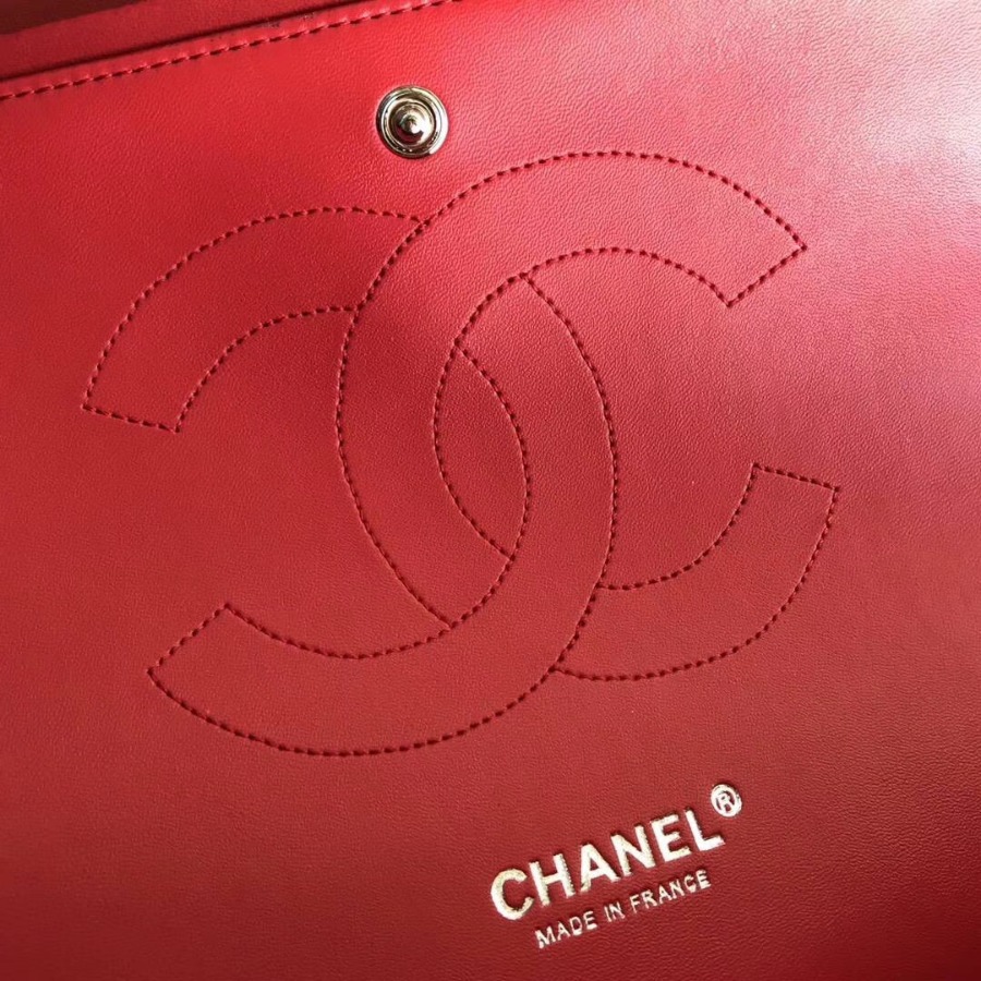 Chanel Handbag, Large Classic handbag, LAMBSKIN, A01114 33CM / 13 INCHES