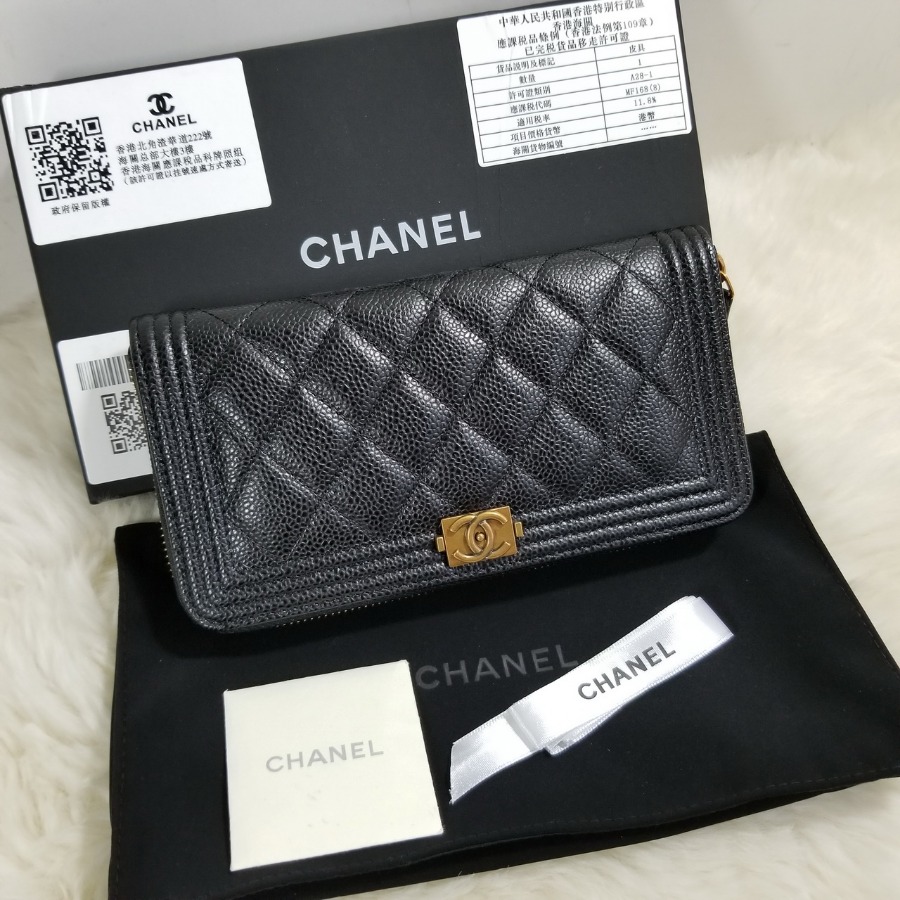 CHANEL WALLETS, CAVIAR CALFSKIN