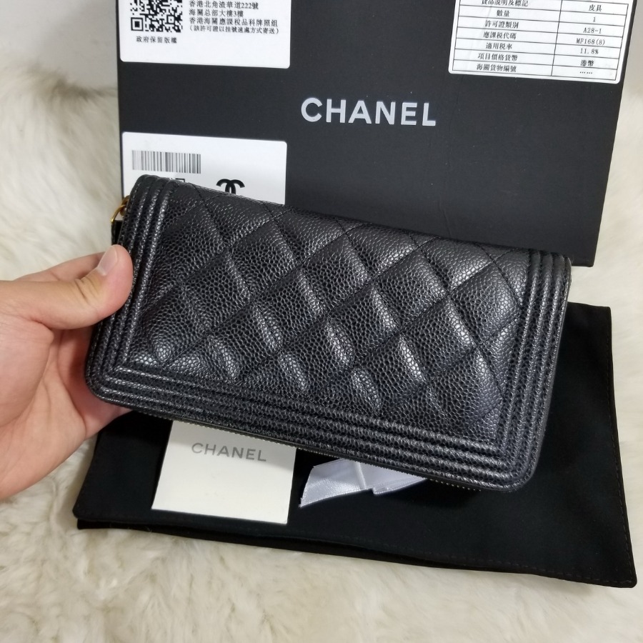 CHANEL WALLETS, CAVIAR CALFSKIN