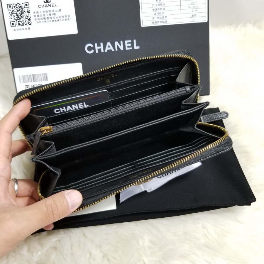 CHANEL WALLETS, CAVIAR CALFSKIN