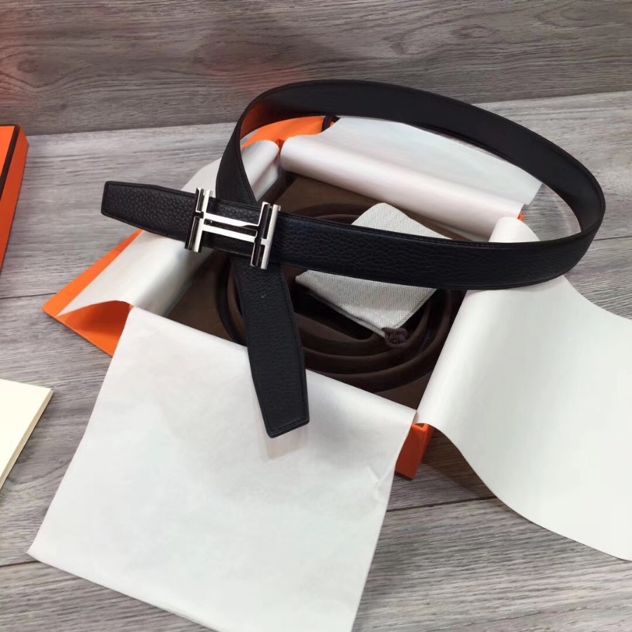 Hermes belt buckle & Reversible leather, Original Quality, 32MM