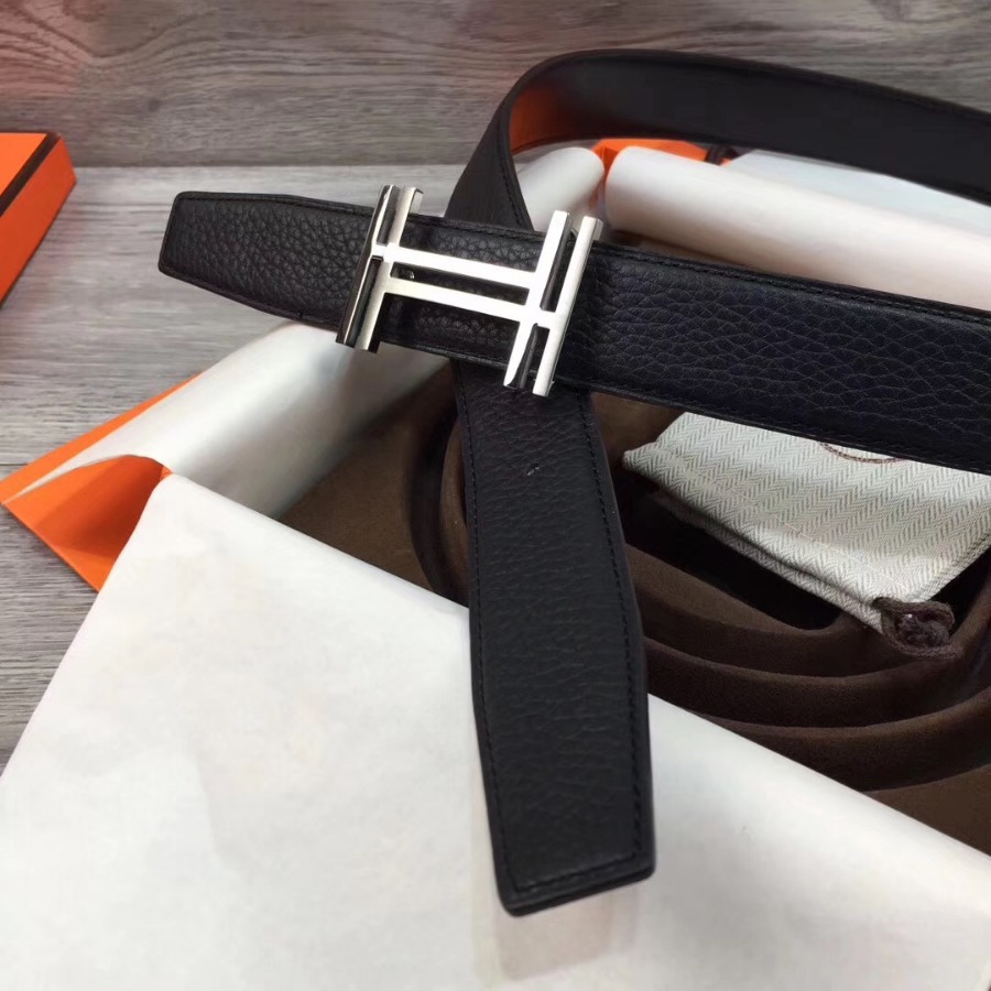 Hermes belt buckle & Reversible leather, Original Quality, 32MM