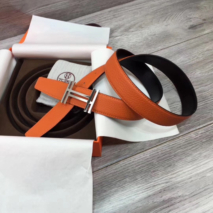 Hermes belt buckle & Reversible leather, Original Quality, 32MM