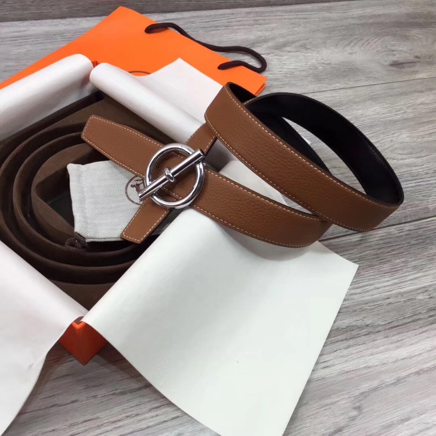 Hermes belt buckle & Reversible leather, Original Quality, 32MM