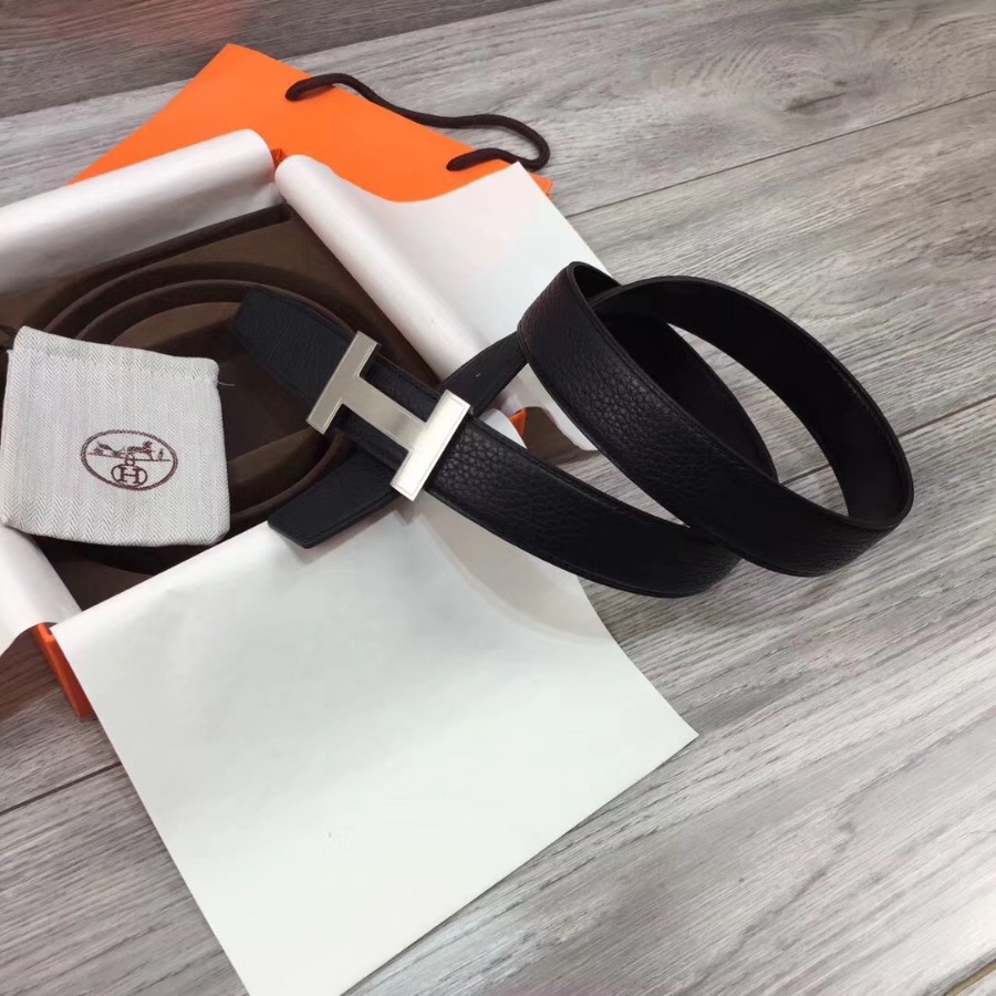Hermes belt buckle & Reversible leather, Original Quality, 32MM