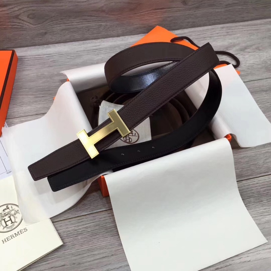 Hermes belt buckle & Reversible leather, Original Quality, 32MM