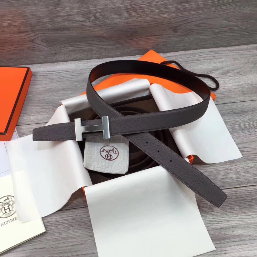 Hermes belt buckle & Reversible leather, Original Quality, 32MM