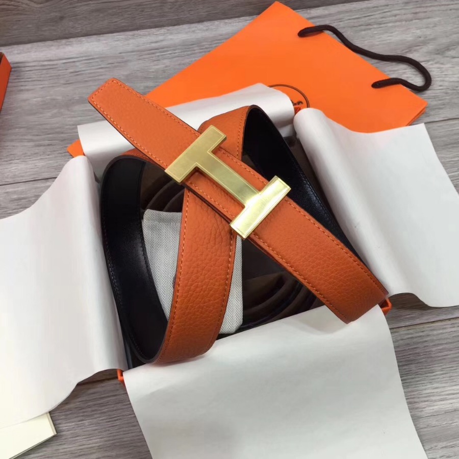 Hermes belt buckle & Reversible leather, Original Quality, 32MM