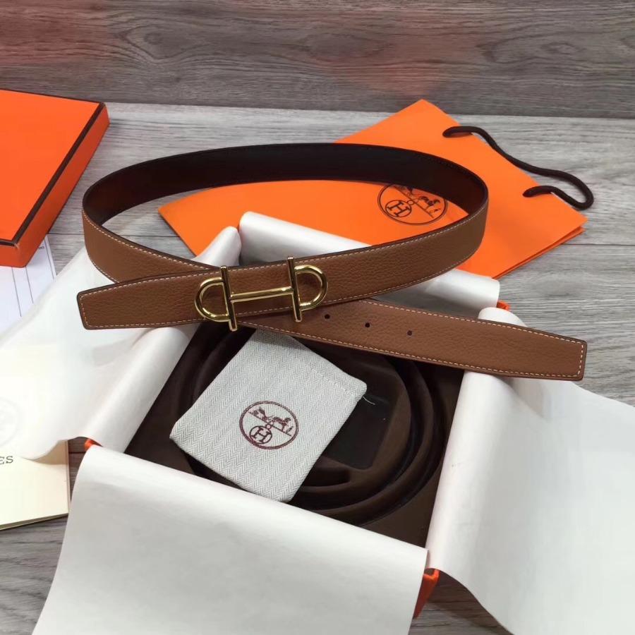 Hermes belt buckle & Reversible leather, Original Quality, 32MM