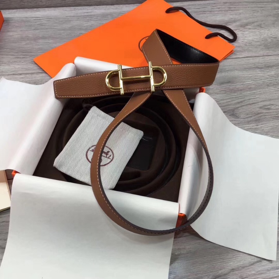 Hermes belt buckle & Reversible leather, Original Quality, 32MM