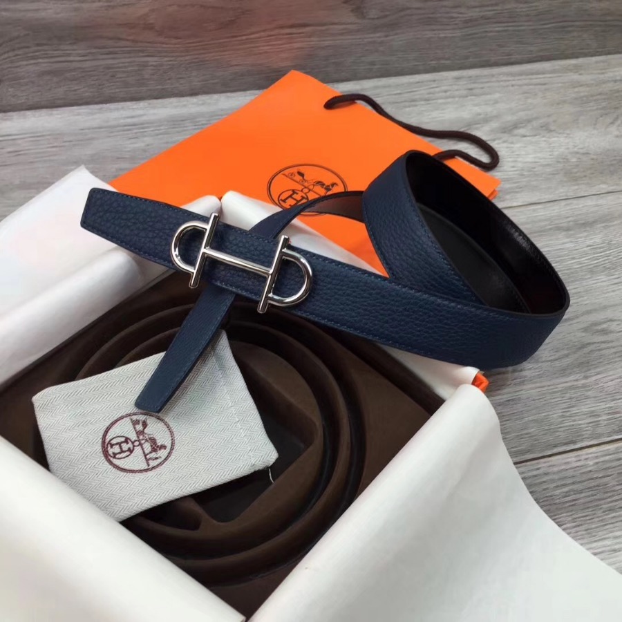 Hermes belt buckle & Reversible leather, Original Quality, 32MM