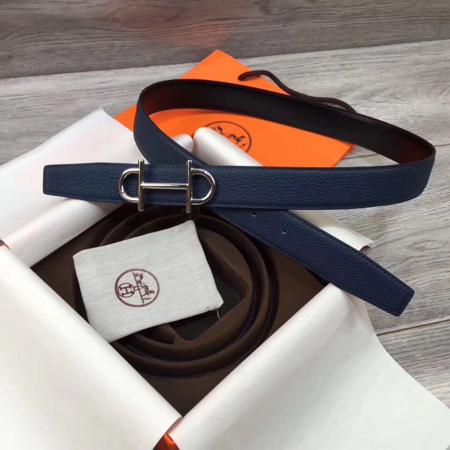 Hermes belt buckle & Reversible leather, Original Quality, 32MM