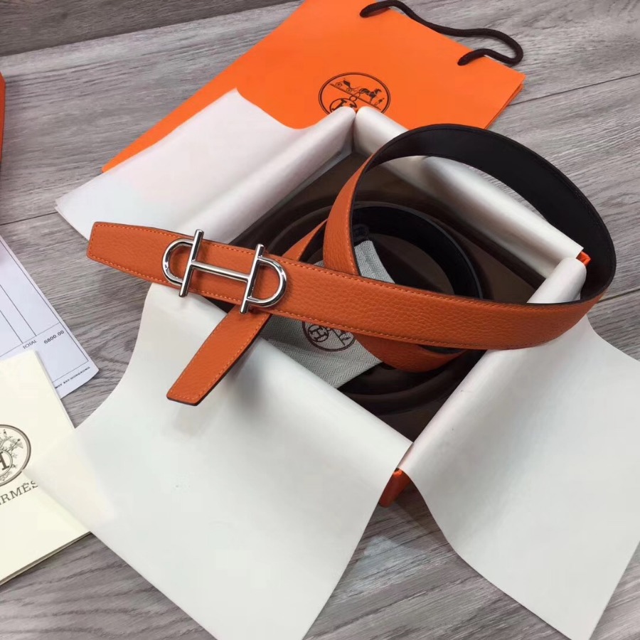 Hermes belt buckle & Reversible leather, Original Quality, 32MM