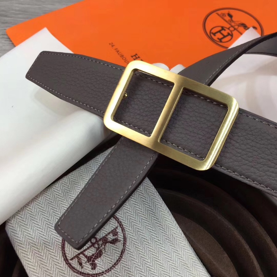 Hermes belt buckle & Reversible leather, Original Quality, 32MM