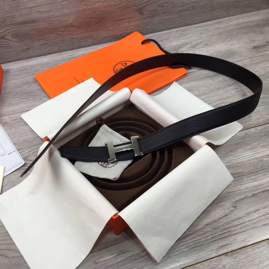 Hermes belt buckle & Reversible leather, Original Quality, 32MM