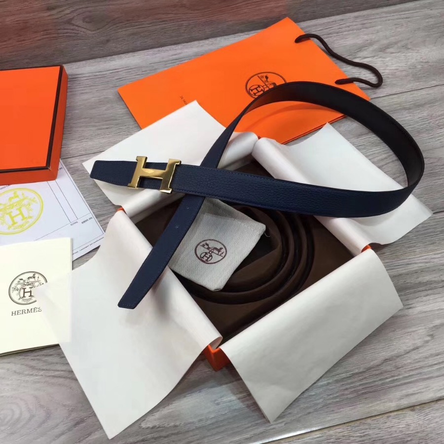 Hermes belt buckle & Reversible leather, Original Quality, 32MM
