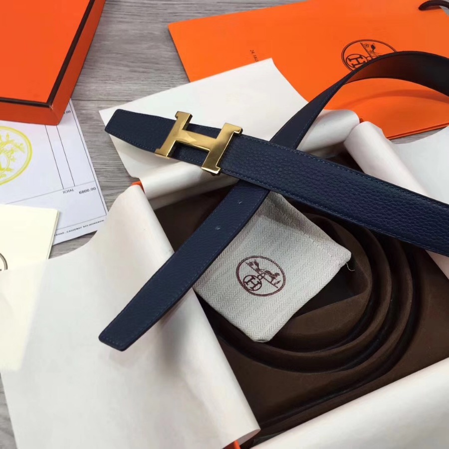 Hermes belt buckle & Reversible leather, Original Quality, 32MM