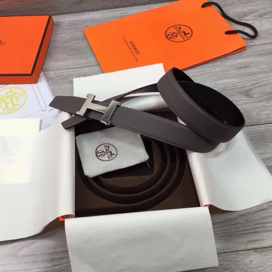 Hermes belt buckle & Reversible leather, Original Quality, 32MM