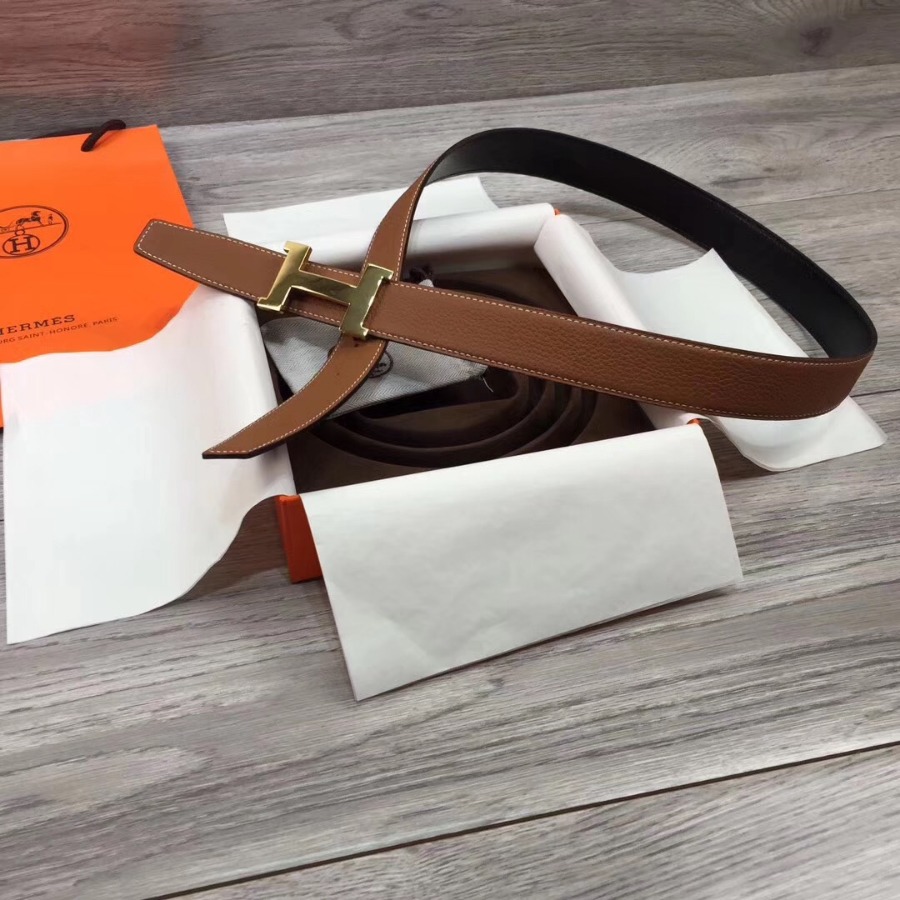 Hermes belt buckle & Reversible leather, Original Quality, 32MM