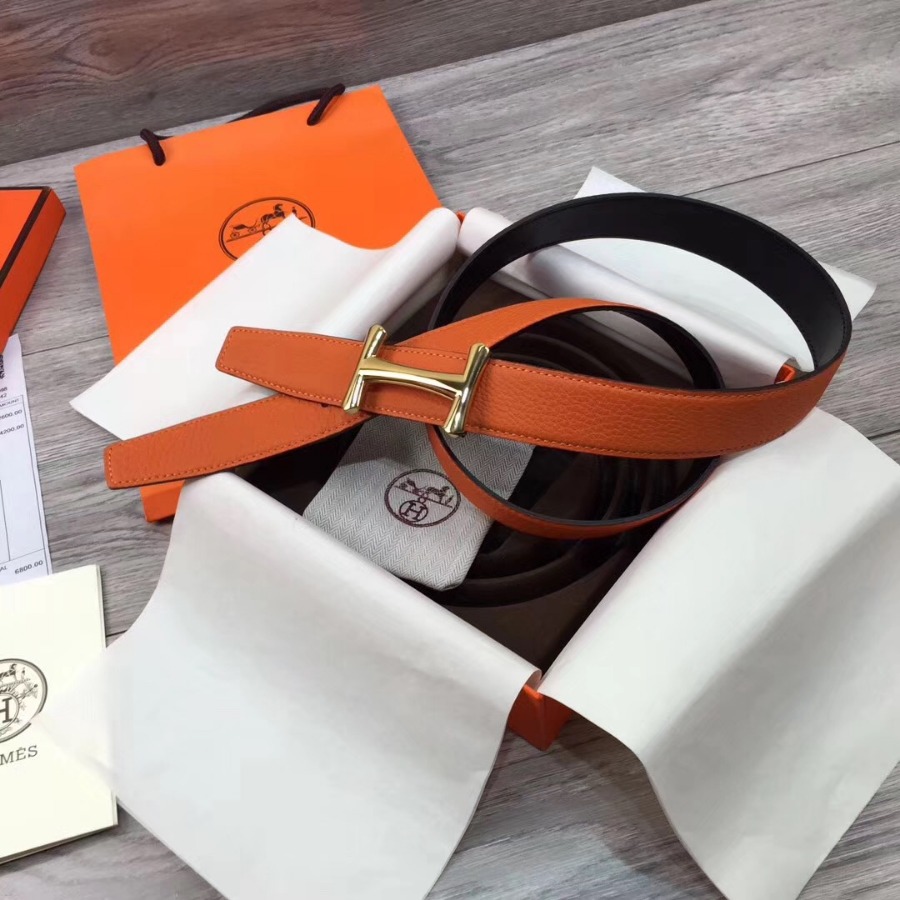 Hermes belt buckle & Reversible leather, Original Quality, 32MM